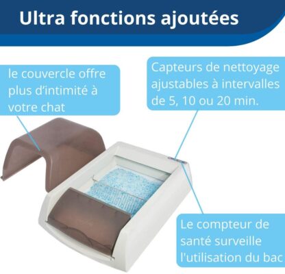 Bac à litière couvert ultra autonettoyant – Image 2